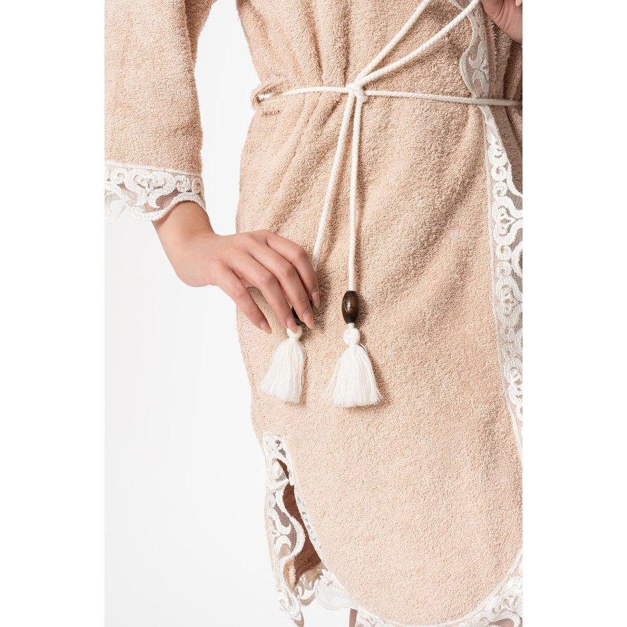 Женский комплект свадебных халатов из 4 предметов из 100% хлопка/полотенце Халат, полотенце, тапочки из полотенца