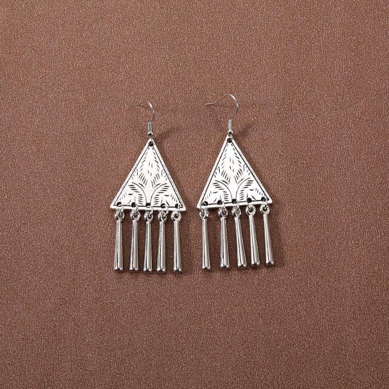 Серьги-кисточки в китайском дворцовом стиле в стиле ретро: Этнические тибетские серебряные украшения Ханфу