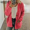 Autumn and Winter Women's Fashion Casual Lamb Wool Coat Large Size Cardigan