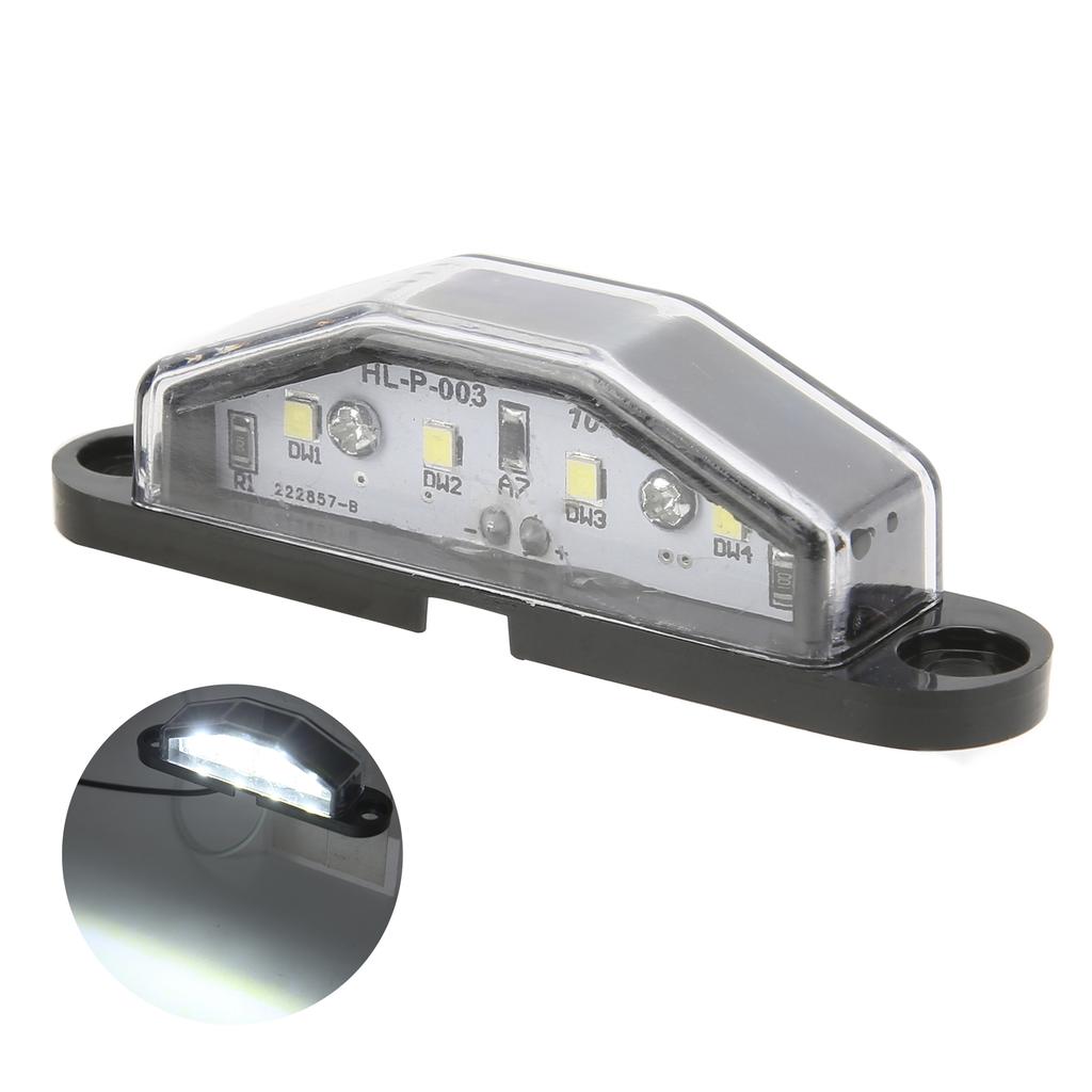 4?LED License Plate Light 10?30V IP67 Waterproof Durable Lamp for Trailer RV Van Truck
