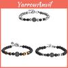 Handmade Mens Bracelet With Stainless Steel And Tigers Eye Beads For Casual Wear