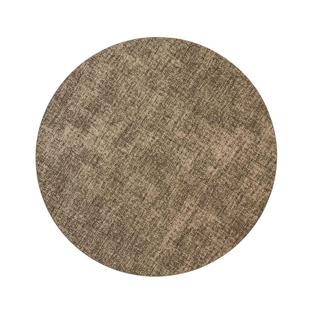 Oil-proof PVC Table Mat 33cm Large Round Placemat Non-Slip Washable Cup Mat Hotel