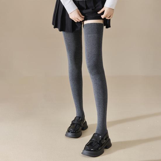 Женские чулки выше колена, эластичные рубчатые чулки выше колена, самонагревающиеся дышащие носки для сапог для свиданий, вечеринок, уличной одежды
