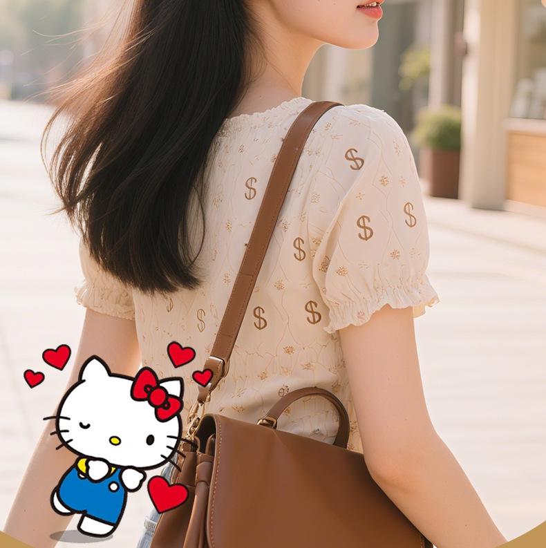 Беспроводные Bluetooth-наушники Sanrio Hello Kitty J17 с шумоподавлением - Милый мультяшный унисекс-дизайн