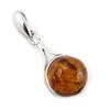 Les Trésors De Lily [N2195] - Silver Pendant 'Inspiration' Amber (rhodium-plated) - 26x13 Mm