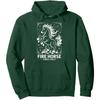 Fiery Luck Awaits Chinese New Year Fire Horse 2026 Pullover Hoodie Festival Celebration Costumes Men Women Fashion Sweatshirt