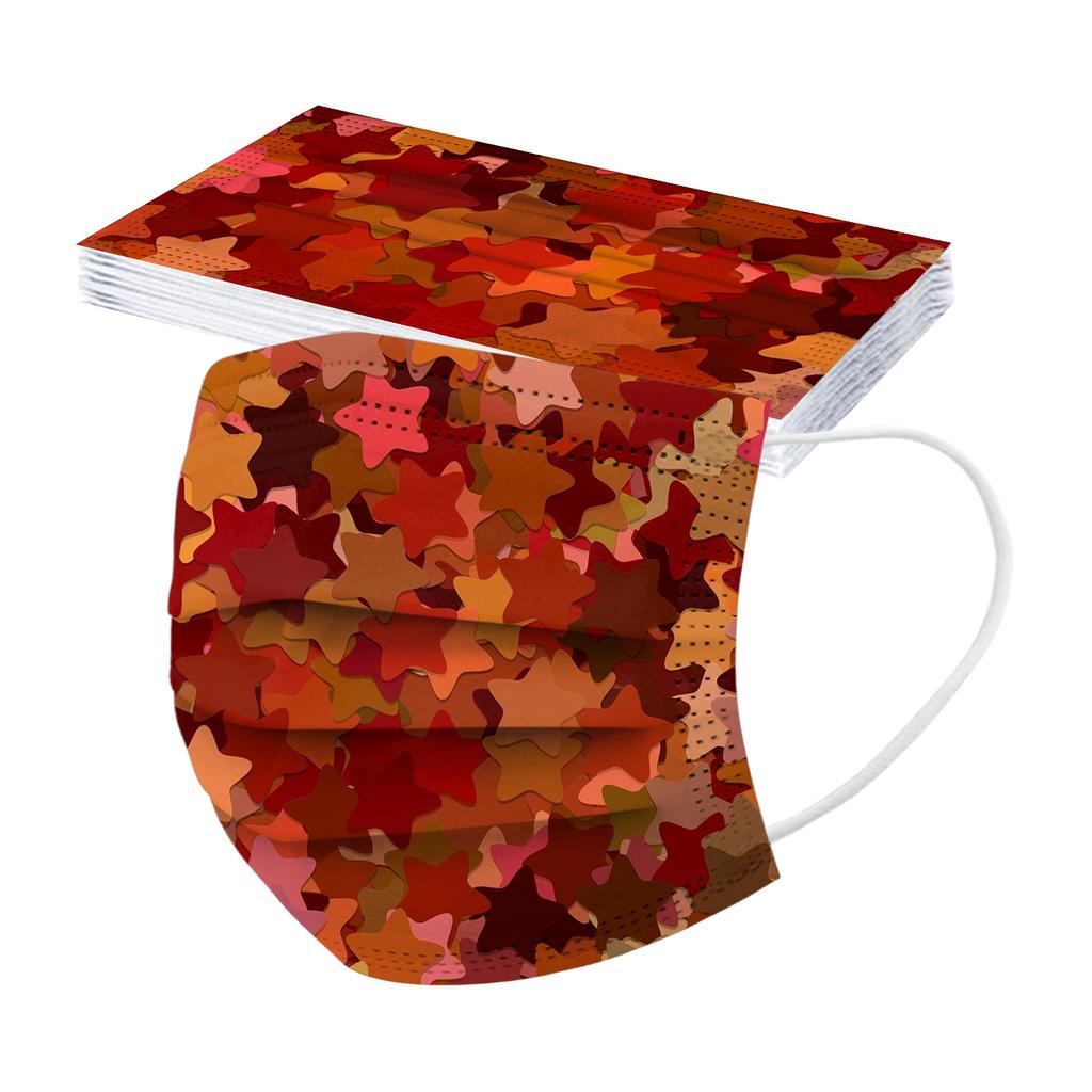 Children's Disposable Tie-dye Starry-sky Printed Mask Disposable Face Mask Ear Loop Mask 10PCS