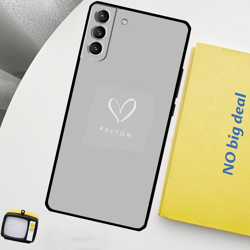 Персонализированный чехол в пастельных тонах с именем для Samsung Galaxy S23 FE S22 Ultra S20 S21 FE S8 S9 S10 Plus Note 10 20 Ultra Cover