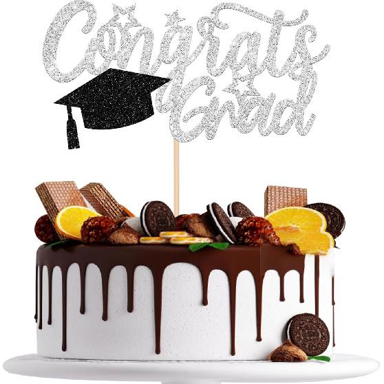 1 PCS High Heel Girl Graduation Cake Topper Black Pink Glitter Done Diploma Class of 2025 Congrats Grad Cap Cake Pick for 2025 Senior High School