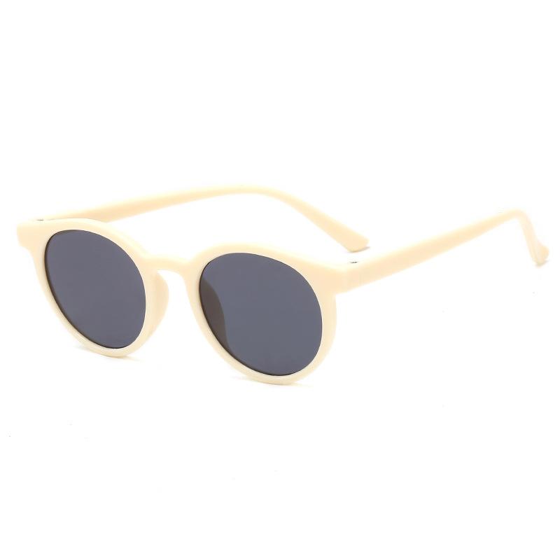 Children'S Fashionable Plastic Round Frame Sunglasses 9021 Ocean Film Running Rivers And Lakes Sunglasses Trendy Glasses