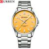 CURREN New Top Business Men's Watch Waterproof Simple Personality Steel Band Quartz Watch Couple Watch