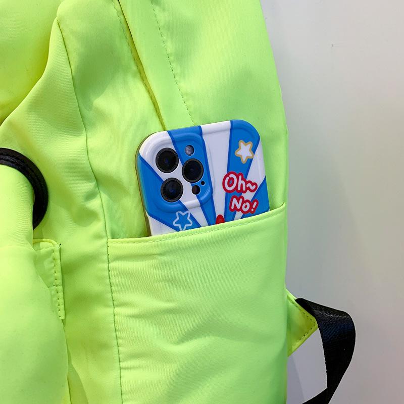 2024 Летний милый нейлоновый рюкзак с кроликом для студентов - повседневная модная сумка