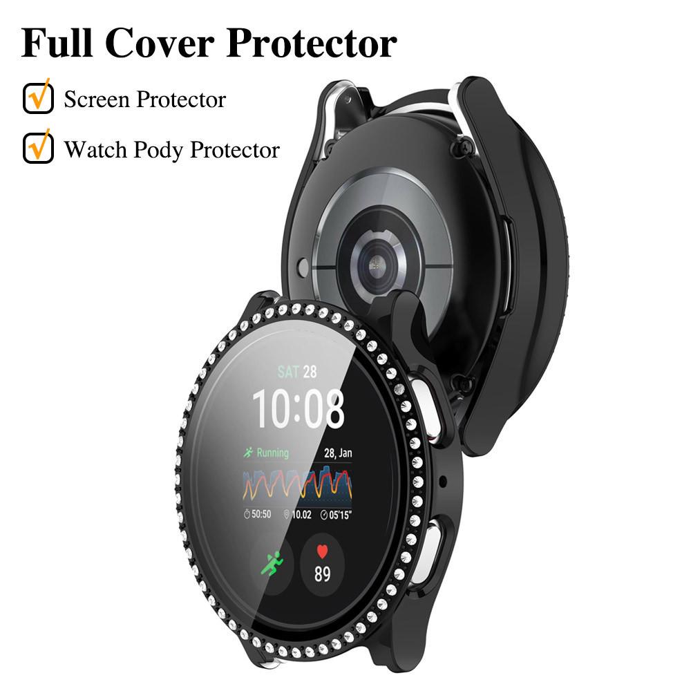 Ремешок из нержавеющей стали + чехол для Samsung Galaxy Watch 7 40 мм 44 мм металлический ремешок-петля блестящий чехол закаленное стекло защитный экран