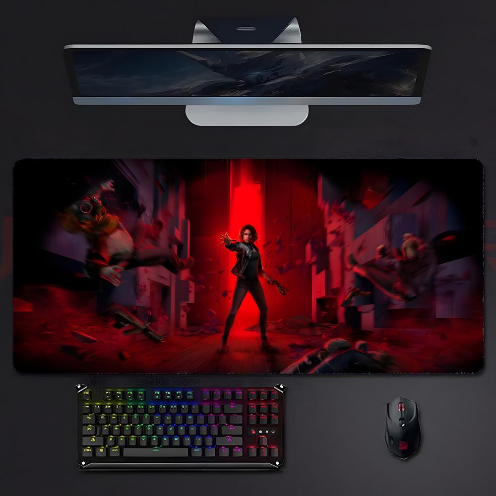 Dark Mysterious Game AAlan Wake Mouse Pad Mousepad Large Gaming Lockedge Thickened Pc Table Desk Mat