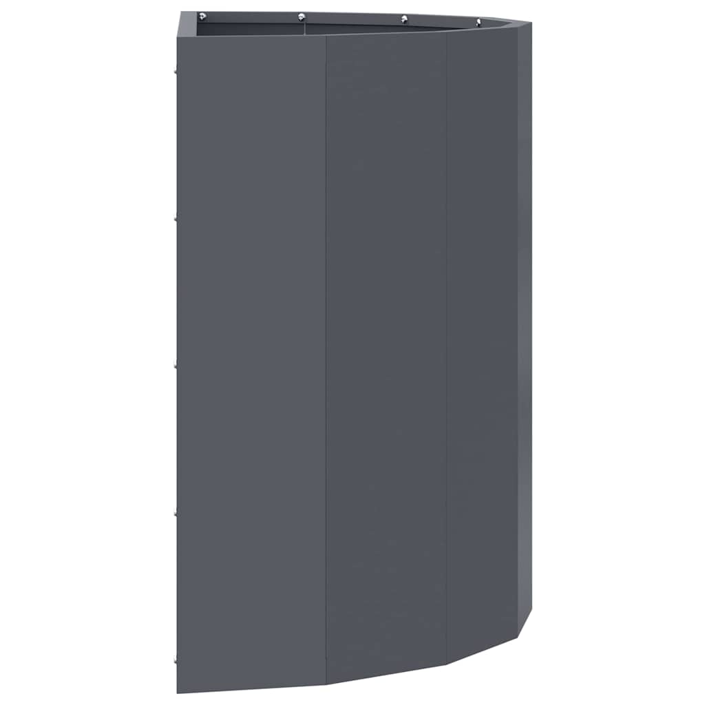 Planter Anthracite 60 x 30 x 50 cm Steel