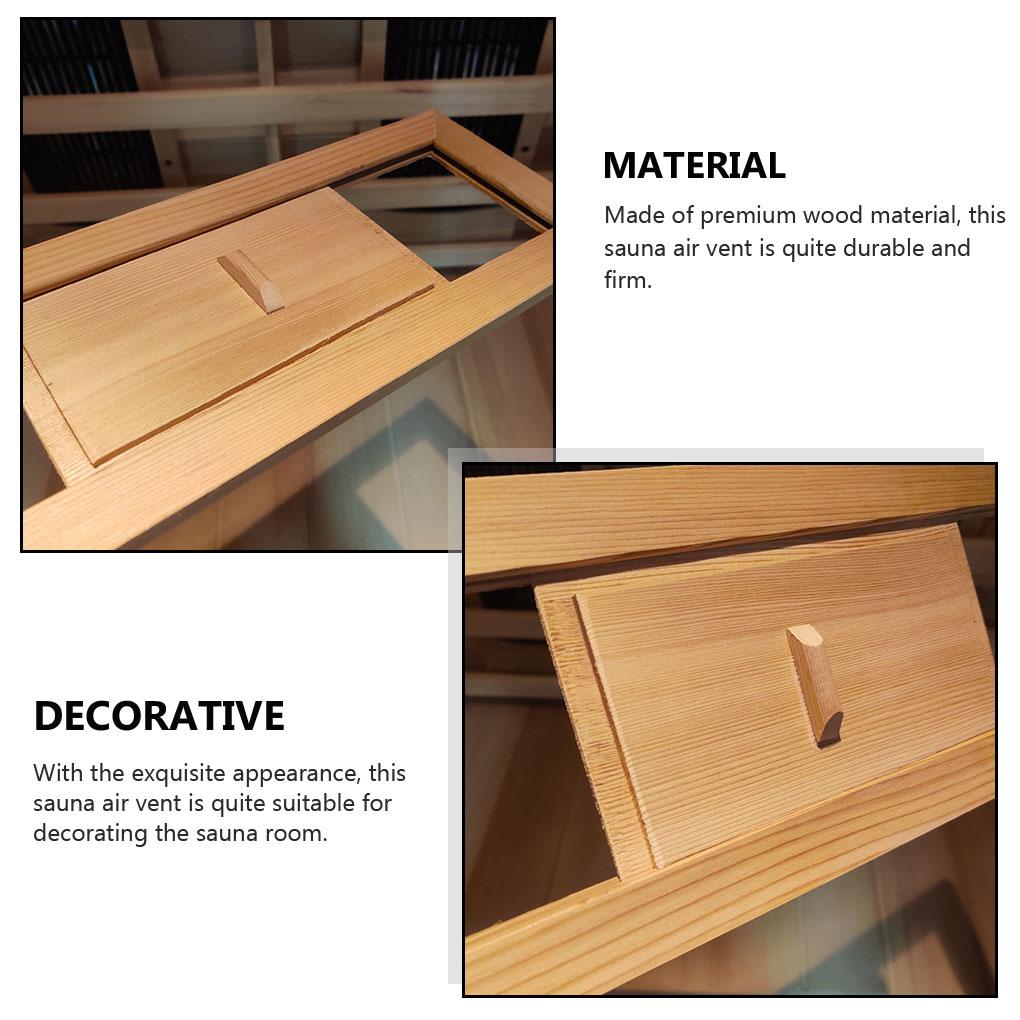 Сауна Вентиляционное отверстие Сушилка Декоративная вентилируемая решетка Окно Практичная гладкая деревянная жесткая структура Выход пара
