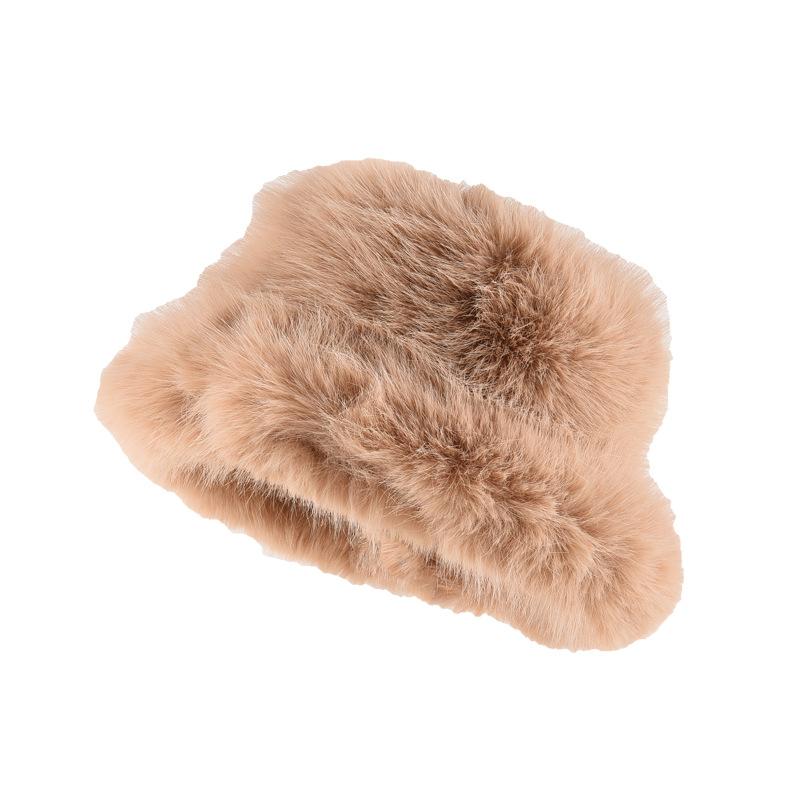 Шапка из искусственного меха норки, женская осенне-зимняя плюшевая рыбацкая шапка, теплая защитная шапка Lei Feng