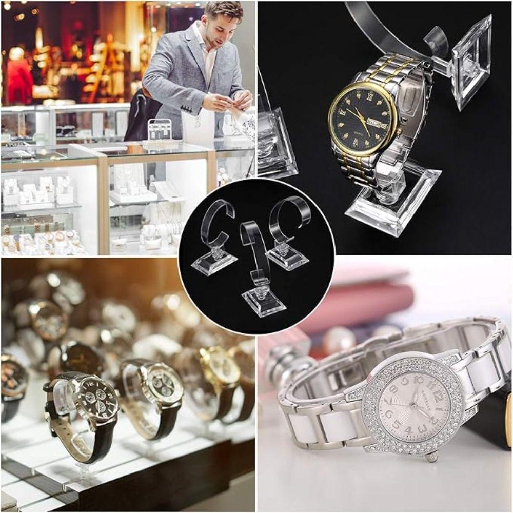 Transparent Watch Display Racks Bracelet Bangle Watch Display Holder Watch Holder Stand  Men Women