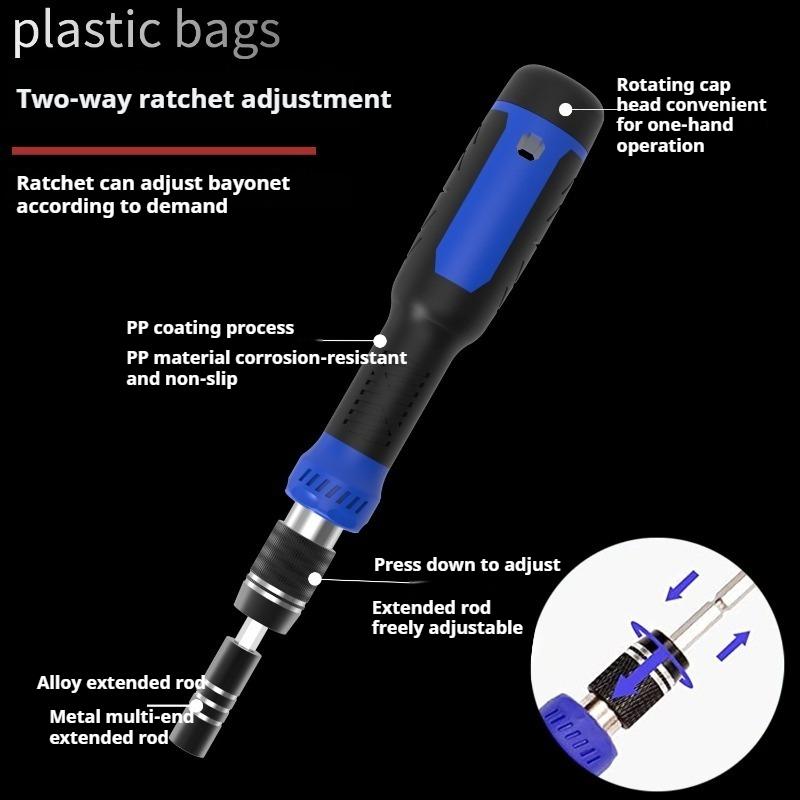 77-in-1 Telescopic Ratchet Precision Screwdriver Tool Set Manual Machine & Home Repair Tools