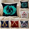 Игровой чехол на подушку Assassin's Creed Шелковистый элегантный Удобный Диван-кровать Невидимая молния