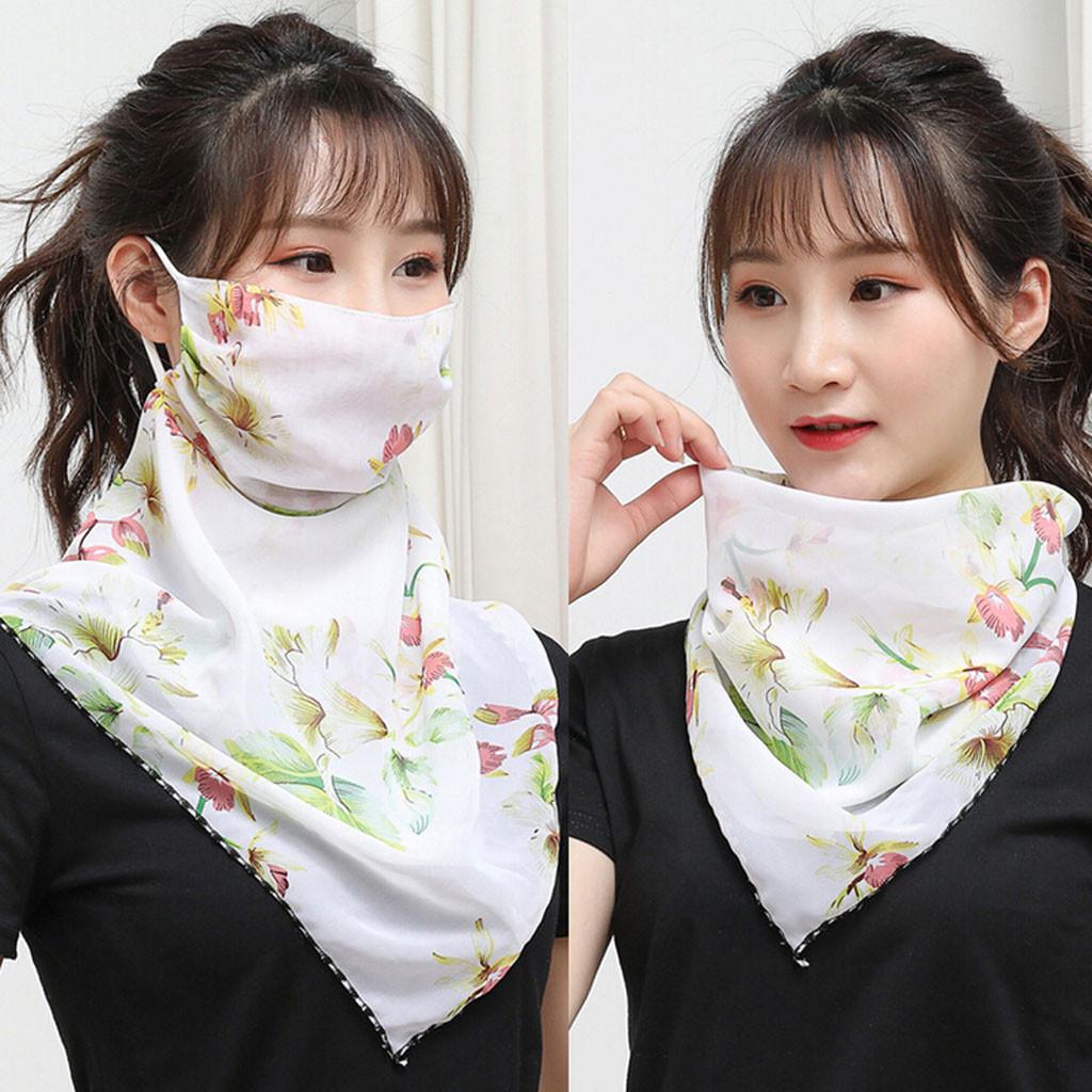Women Sun Protection Print Scarf Neck Scarf