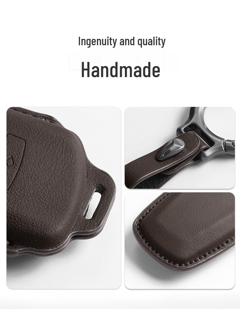 Mercedes-Benz Key Case - Genuine Leather for GLC, GLE, C-Class, E-Class