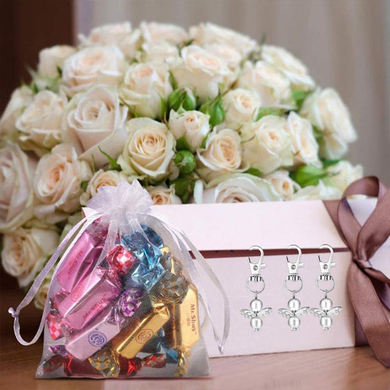 20 шт. брелок в форме ангела для свадьбы, дня рождения, крещения ребенка, причастия, подарок, рождественское украшение