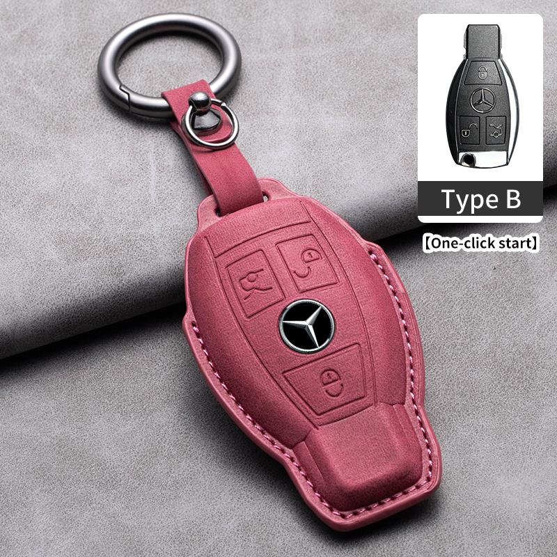 Car Key Case Cover For Mercedes Benz A C E S G Class GLC CLE CLA GLB GLS W177 W205 W213 W222 AMG W206 W223 S350 C260 C300 S400