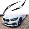 2 шт. Накладки на фары автомобиля, накладки на веки для BMW 1 серии F20 F21 118i 120i 2015 2016 2017 2018, глянцевые черные наклейки