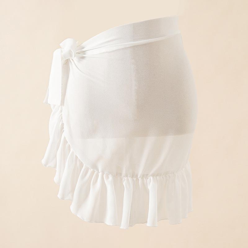 Пляжная накидка из шифона с принтом тай-дай: Купальник в евро-американском стиле, юбка и блузка