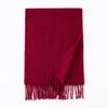 Thickened Autumn and Winter Plaid 100 Wool Scarf Atmosphere Women's All-match Fashion Warm Wool Scarf Comfortable Shawl