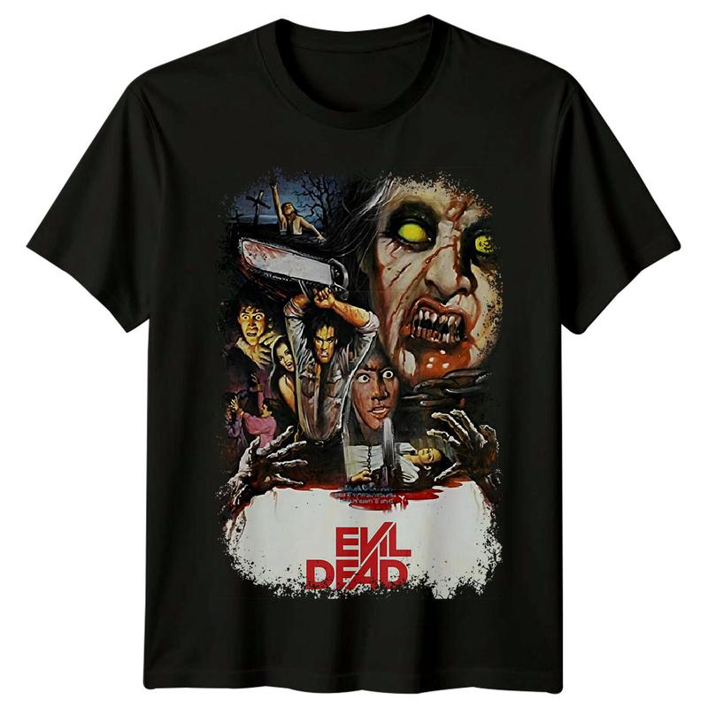 The Evil Dead (1981) Movie Poster Inspired Unisex T-Shirt Retro Horror Scary Tee Graphic Tee
