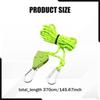 Rope Hanger Ratchet Strap Lightweight 12ft Reflective guyline with Pulley for Awning Tents Camping