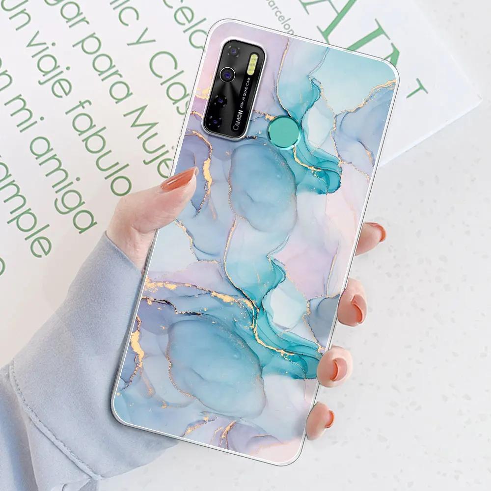 Чехол-бампер для Tecno Spark 5 Pro / Tecno Camon 15 Air / Camon15, прозрачный, из мягкого силикона TPU, или чехол для Tecno Spark 5