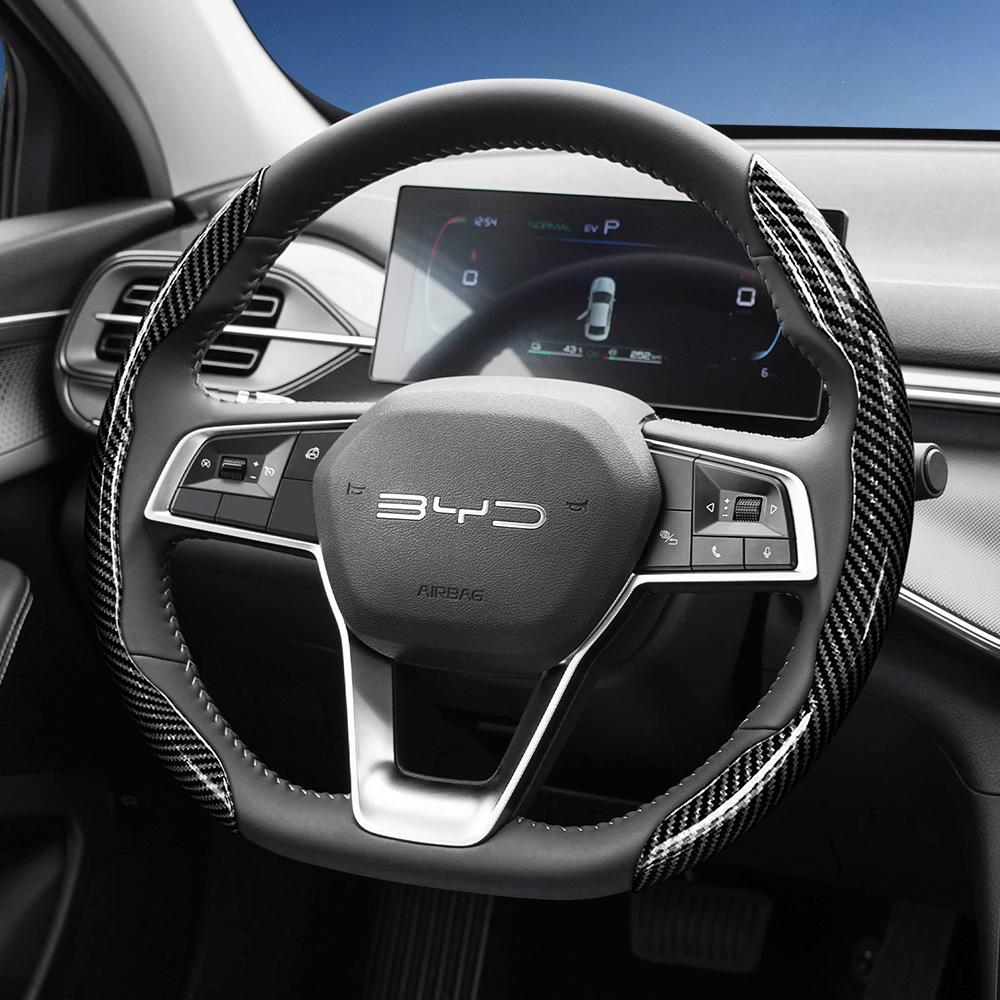 Подходит для рулевого колеса Byd с текстурой под карбон, со сегментным дизайном быстрого снятия, прочный, для Atto 3 2 Dolphin Seal Sealion Han Song Qi