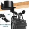 NUOLUX Drink Holder Headphone Stand Desk Cup Holder 360 Degree Rotation Earphone Storage Hook Aluminum Alloy Desk Organizer Multifunctional Cup