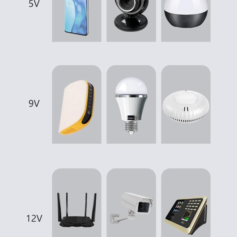 10400mAh UPS 5V 9V 12V Battery Backup Portable Uninterruptible Power Supply Unit for Wifi Router Attendance Machine