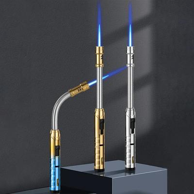 2 шт. шланг кухонная газовая зажигалка гибкая свеча газовая плита зажигалка для сигар ветрозащитный бутановый сварочный пистолет уличный инструмент для зажигания барбекю