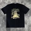 Y2K Cotton Tshirt Men Hip Hop Clothes Harajuku Graphic Print EMO Summer Short Sleeve Top Punk Rock Goth Streetwear