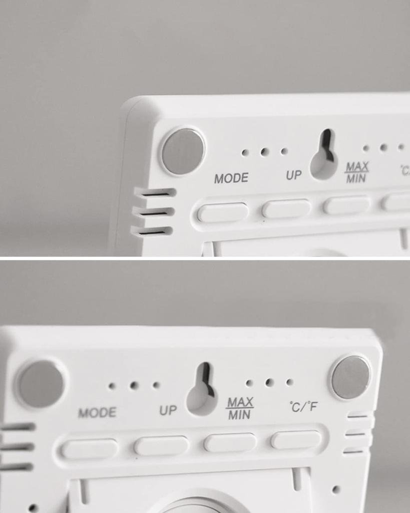 Умный цифровой будильник с магнитным притяжением, температурой и влажностью в помещении, часами и датой на экране HD