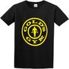 Golds Gym Тренировка Поднятие Тяжестей Тренировка Колледжный Стиль Хип-хоп Стиль Животное Брызги Чернил Футболка Черная