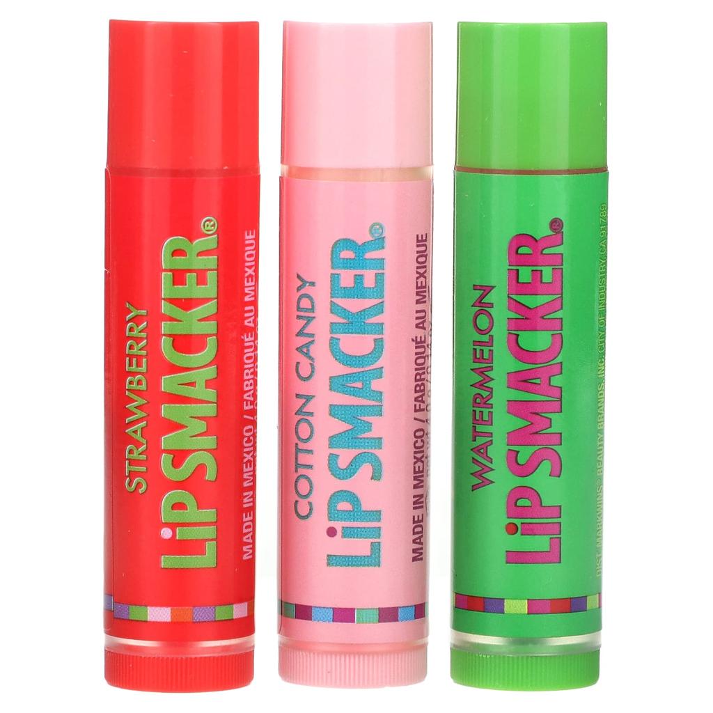 Lip Smacker Lip Balm, Original & Best Flavor, 3 Packs, 4 G (0.14 Oz) Each