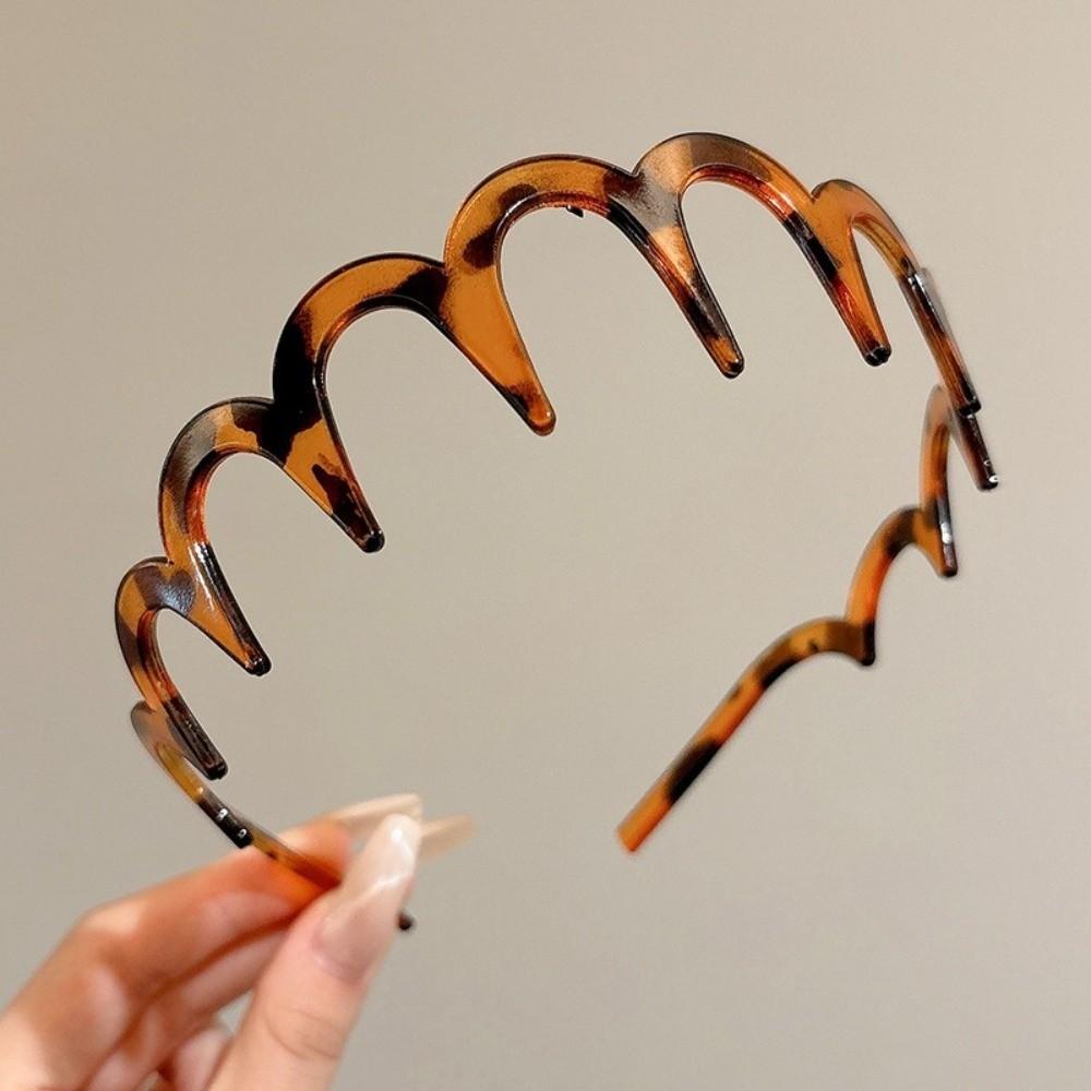 U Shape Wavy Hairband Elastic High Cranium Headband Fashion Hair Hoops  for Women Girls