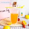 100pcs Clear Drink Pouches Bags Frosted Zipper Stand Up Plastic Drinking Bag with Straws