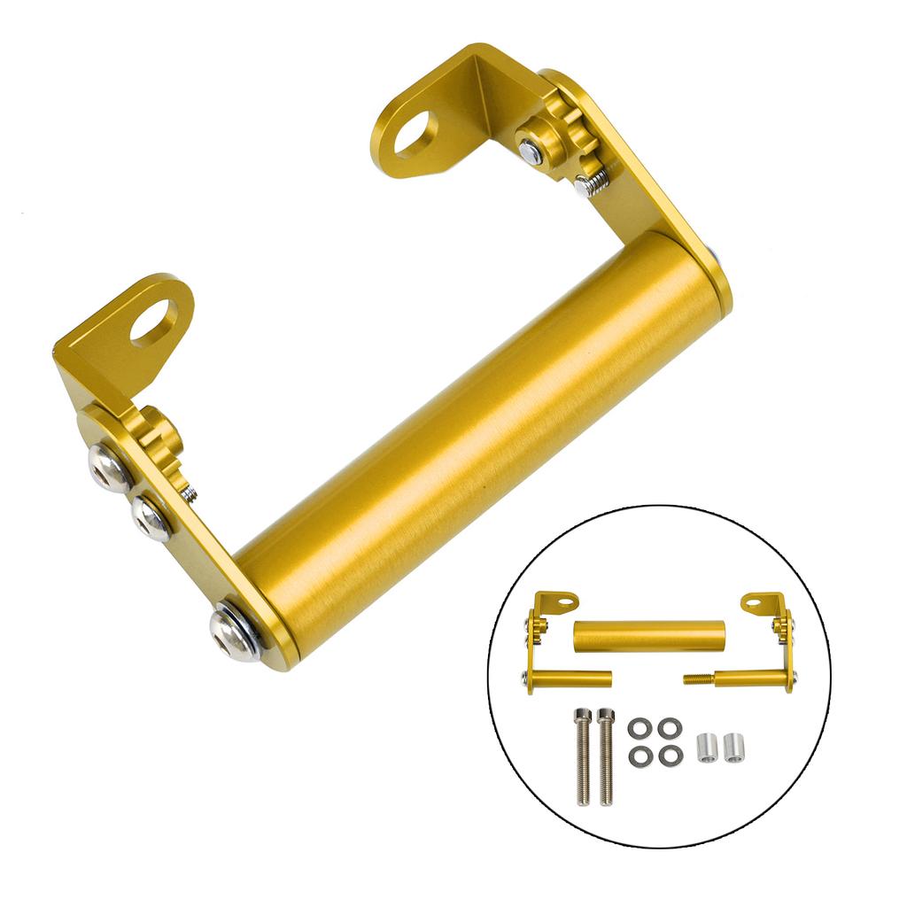 Phone Navigation Bracket Gps Extend Bracket 22Mm Gold For Motorbike Motocycle