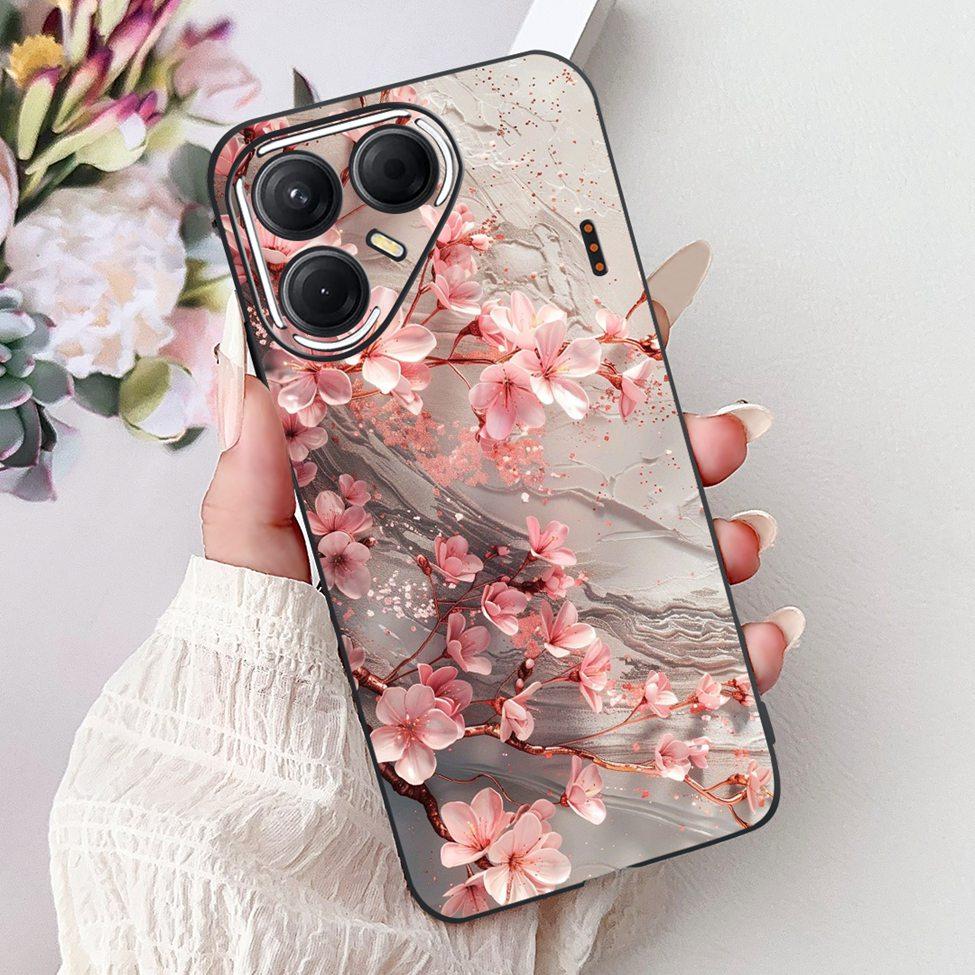 For Tecno Pova 7 5G Cover Case LJ7 Luxury Butterfly Love Fashion Flowers Cool Lion Painted Phone Case For Techno Pova7 5G Bumper