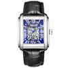 CHENXI Fashion Rectangle Watch Men Casual Watches Waterproof Automatic Mechanical Wristwatches Men Skeleton Watches Reloj