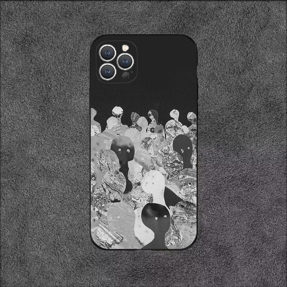 Чехол для телефона R-Radiohead Rock Band для iPhone 16,15,14,13,12,11,Plus,Pro Max,XS,X,XR,SE,Mini,8,7 Мягкий силикон Черный чехол