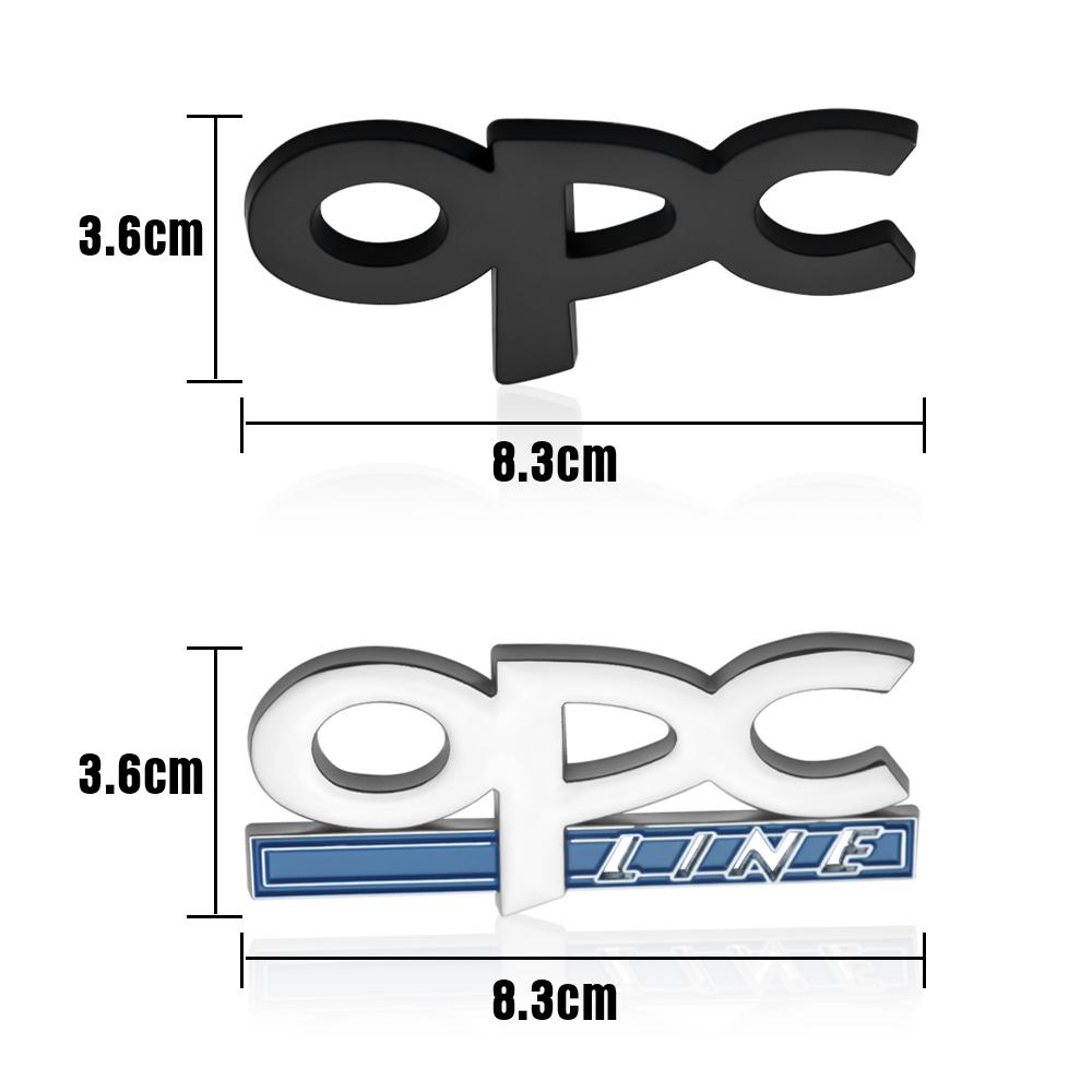 BSXU8 3D Metal OPC LINE Emblem Car Side Fender Tail Badge Sticker For Opel Astra H G J Insignia Mokka Zafira Corsa Vectra C D Antara