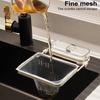 Suction Cup Sink Strainer Kitchen Drain Rack Multipurpose Metal Waterproof Rust-Free Drainer Basket for Food Waste Tea Leaves